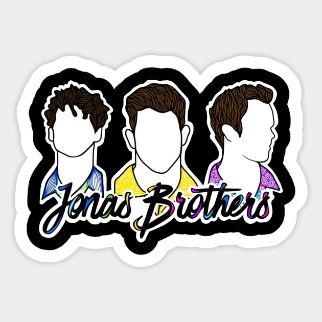 The Jonas Brothers 4 Sticker by Lula Pencil Art